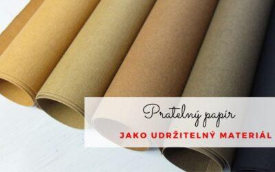 Pratelný papír jako udržitelný materiál